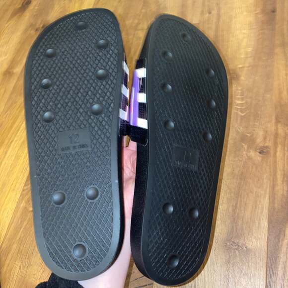 ADIDAS X KRIS ANDREW SMALL Pride Adilette Pride Slide Sandals Size 12 - Picture 3 of 5